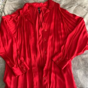 Red Zara Blouse Large